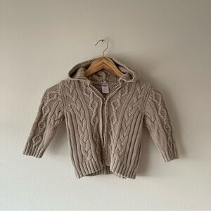 Toddler Gymboree Cable Knit Zip-Front Sweater‎